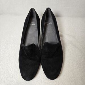 Stuart Weitzman Black Suede Loafers
